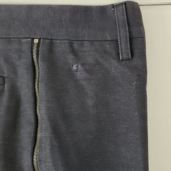 Barbara Bui Initials Washed Black Denim Side Zipper Pants M w28 D4 - Picture 11 of 14